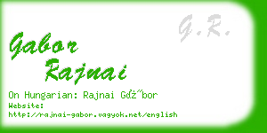 gabor rajnai business card